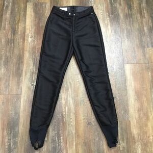 VINTAGE Skea pants Paris/Veil Black Snow pants (vintage SZ 8) Stretch Wool